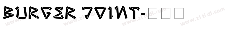 Burger Joint字体转换